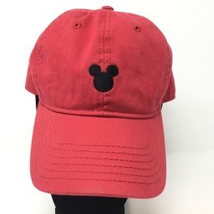 Disney Mickey Mouse Red Strap Back Hat